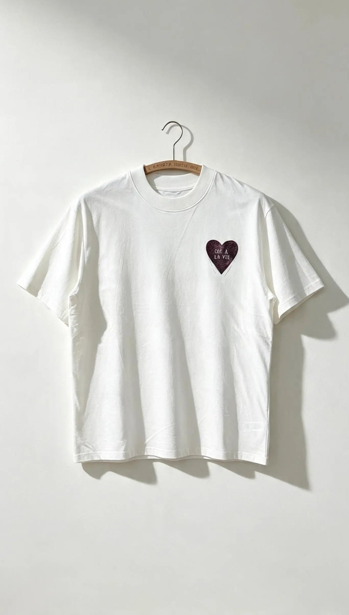 Teeshirt oversize en linogravure - "Ode à la vie" - Couleur Violet - Taille XL